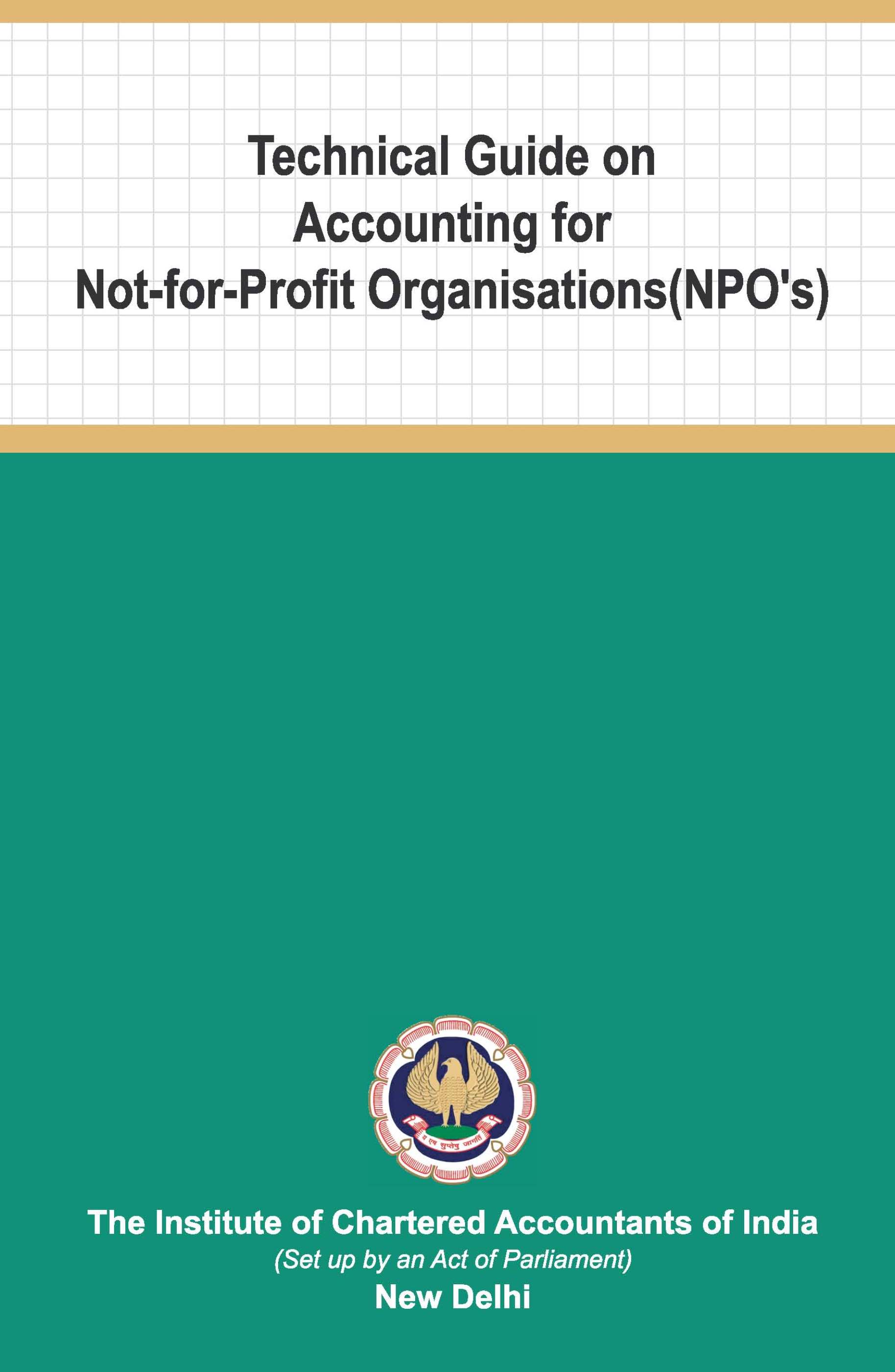 Technical Guide on Accounting for Not-for-Profit Organisations ( NPOs),January, 2022
